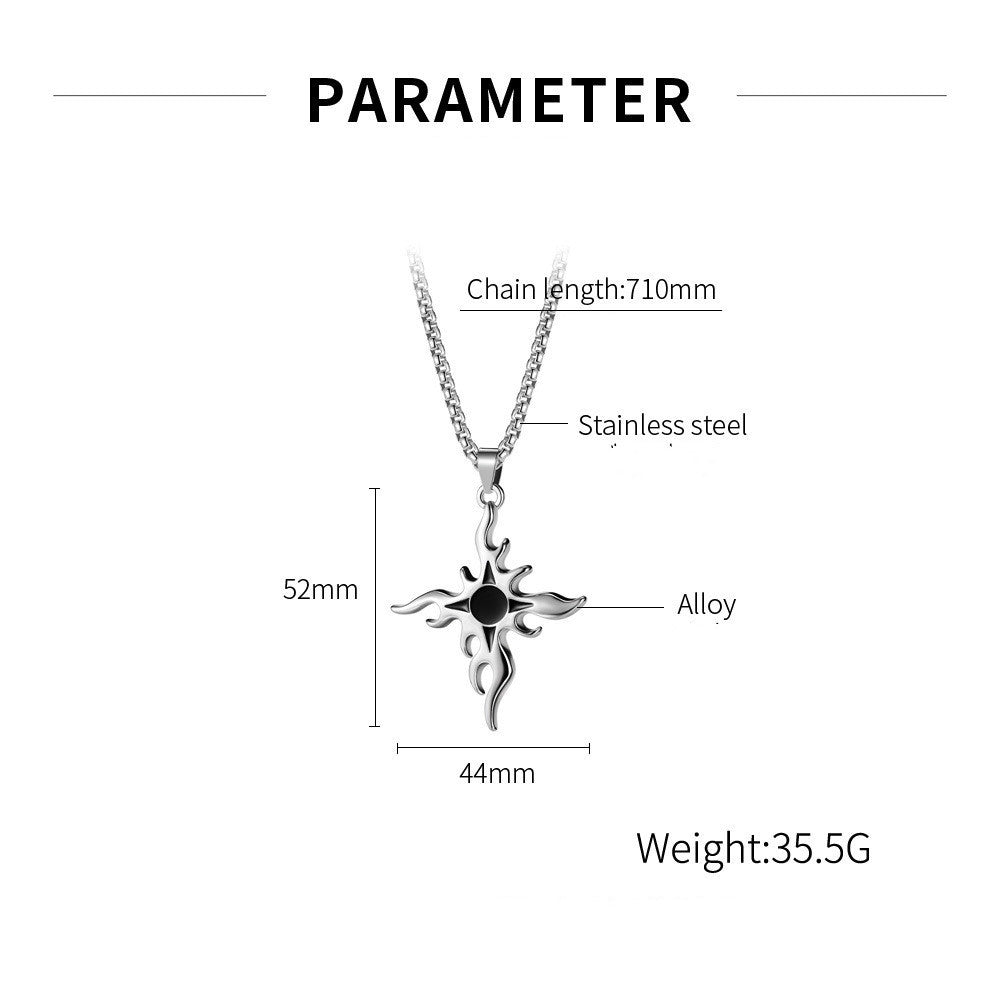 Korean Version Of Simple Wild Sunflower Alloy Pendant Men And Women Necklace 20490521 3fd1 4568 9780 f698190479e1