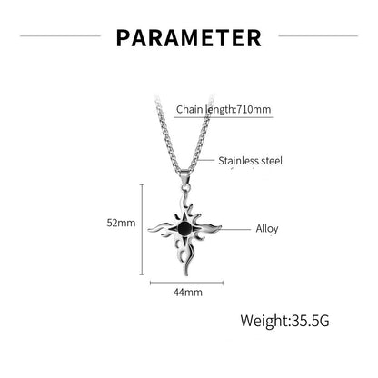 Korean Version Of Simple Wild Sunflower Alloy Pendant Men And Women Necklace 20490521 3fd1 4568 9780 f698190479e1