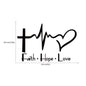 Faith hope love plus Wall Sticker 204924954529
