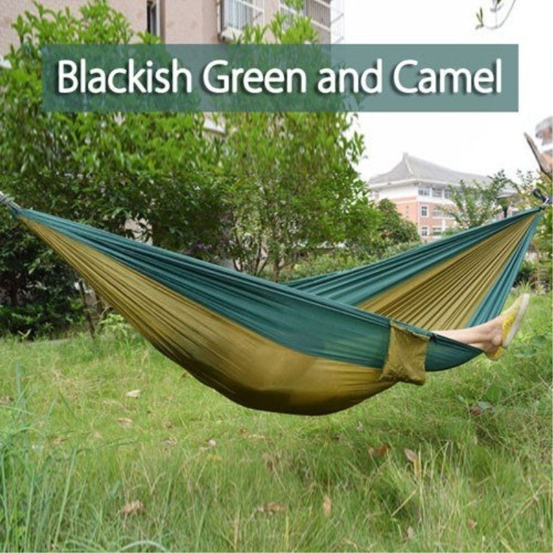 Backpacking Hammock - Portable Nylon Parachute Outdoor Double Hammock 2049401677374
