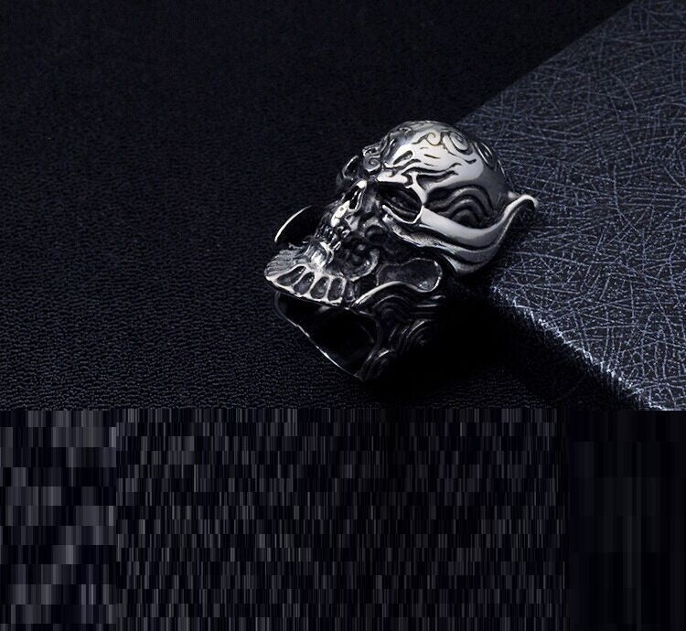 Men's Titanium Steel Polished 316L Stainless Steel Pirate Iconic Ring 204f8975 61c5 4176 86da 71582198270c