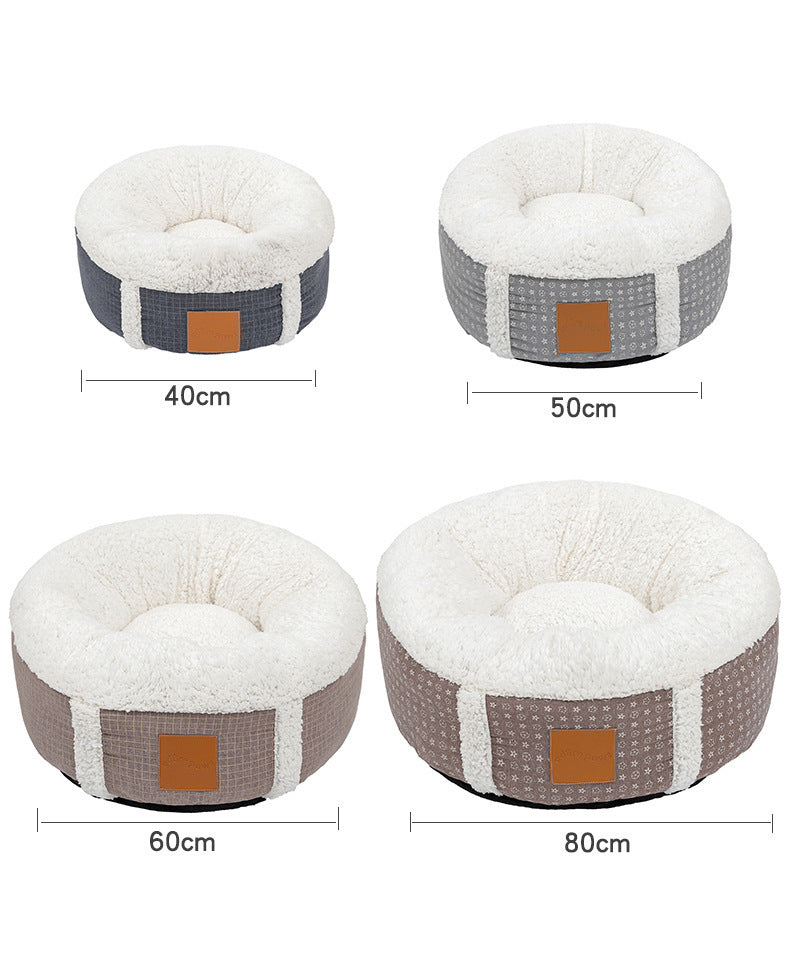 Winter Super Soft Warm Pet Bed Lamb Wool Kennel 2050917213046