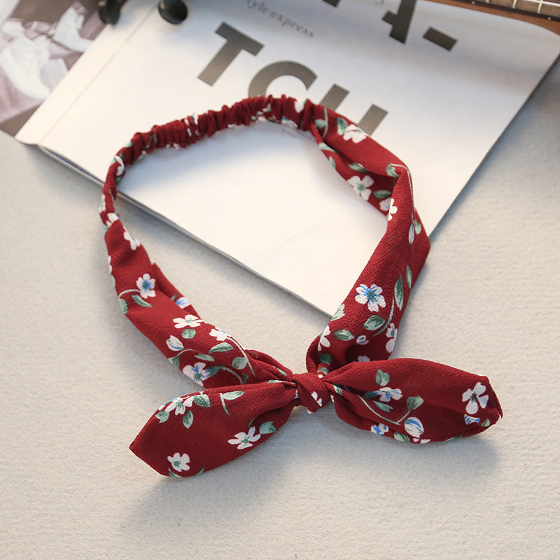Big bow tie bunny ears headband 2052303183724