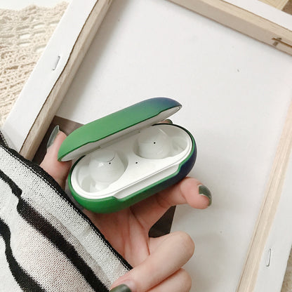 Gradient Rainbow Hard Shell Solid Color Earphone Protective Case - 图片 12