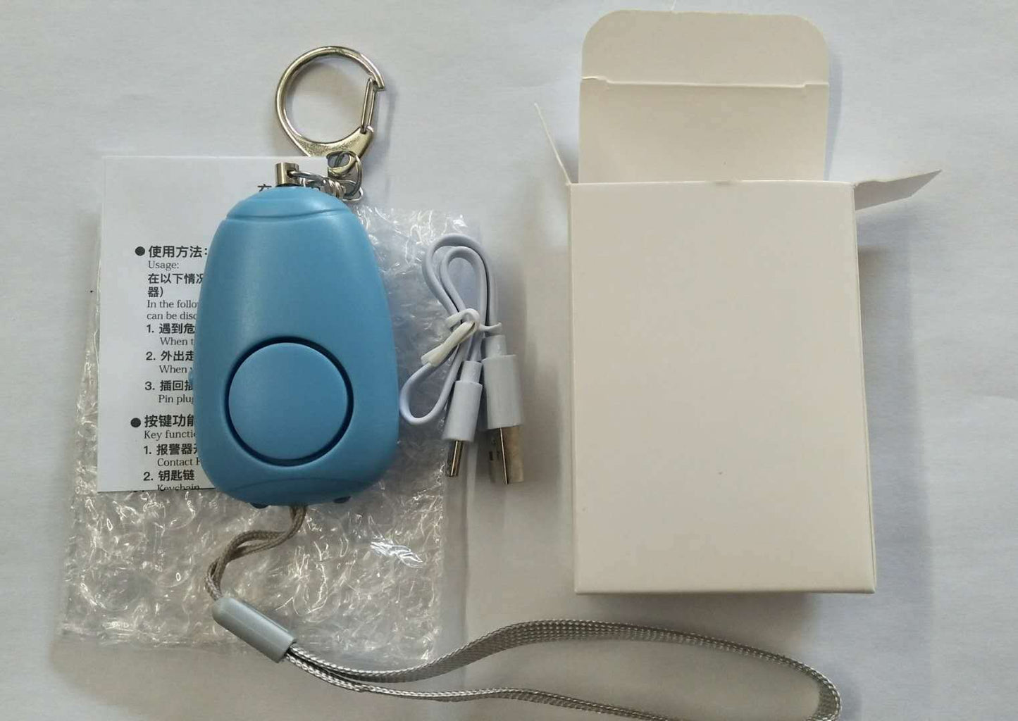 Personal Alarm Rechargeable Women's Personal Alarm Alarm 130dB Portable Alarm Bag Anti-theft Device 20550304004 1600129569