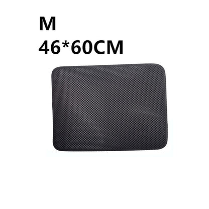 Double Layer Litter Cat Bed Pads Pet Cat Litter Mat Trapping Pets Litter Box Mat Pet Product Bed For Cats House Clean Mat 205