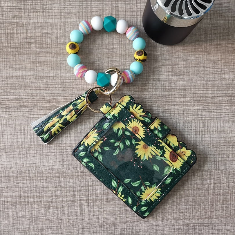 Silicone Beads Bracelet Key Chain Leopard Print 205d1133 f775 46a7 903c 3e85a9b4a552