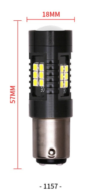 Automotive LED turn signal 1156 1157 BA15S 2835 3030 21SMD S25 reversing brake light 2060625625169