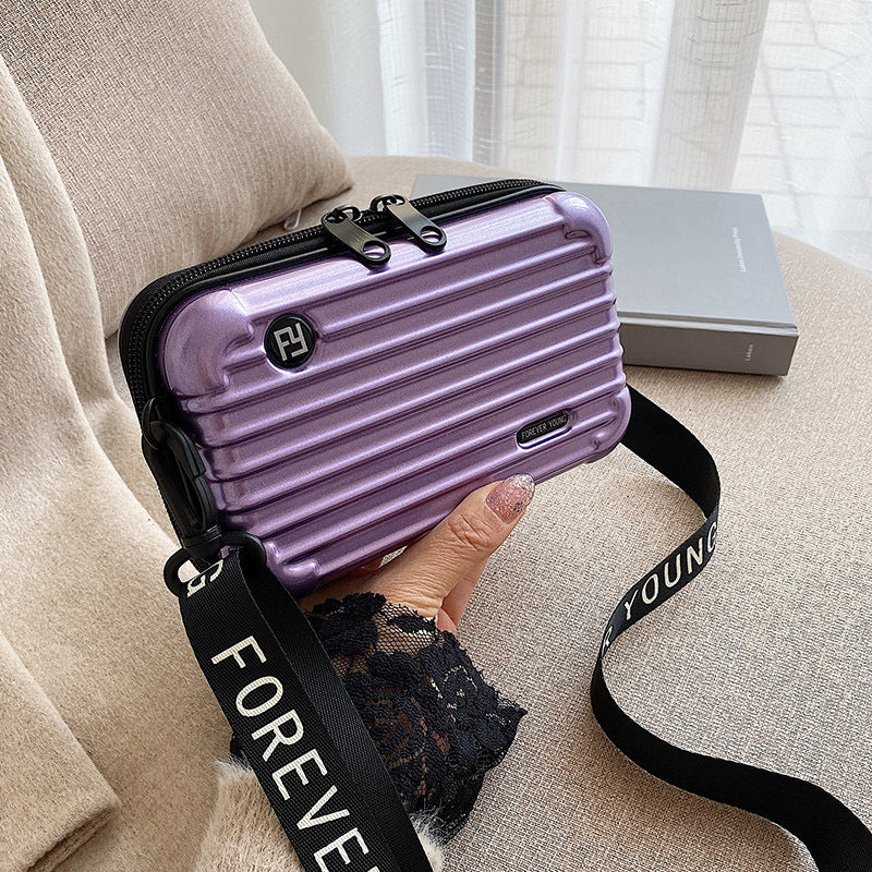 Women's Fashion Mini Luggage Shape Shoulder Crossbody Bag 2064dc58 0907 4c41 aef1 219134a3b067