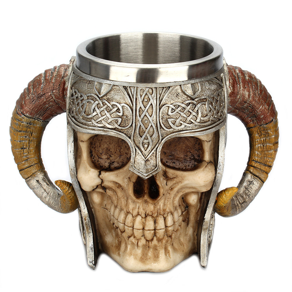 Stainless Steel Horns Helmet Skull Coffee Mug 2074324132883 298afeb9 1ed6 4be8 b86e 1a3f4e968ce3