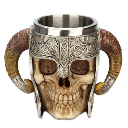 Stainless Steel Horns Helmet Skull Coffee Mug 2074324132883 298afeb9 1ed6 4be8 b86e 1a3f4e968ce3