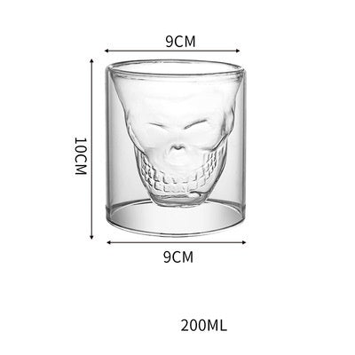 3D Double Layer Lovely Panda Cup Skull Wine Cup - HD Wireless Product #42