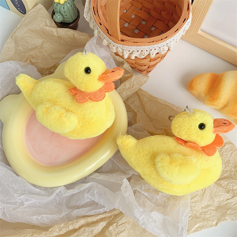 Cute Cole Duck Plush Toy Creative Yellow Little Duck Keychain Small Pendant Doll 207d8c49 36da 460e 83ac 7434c34cc76a