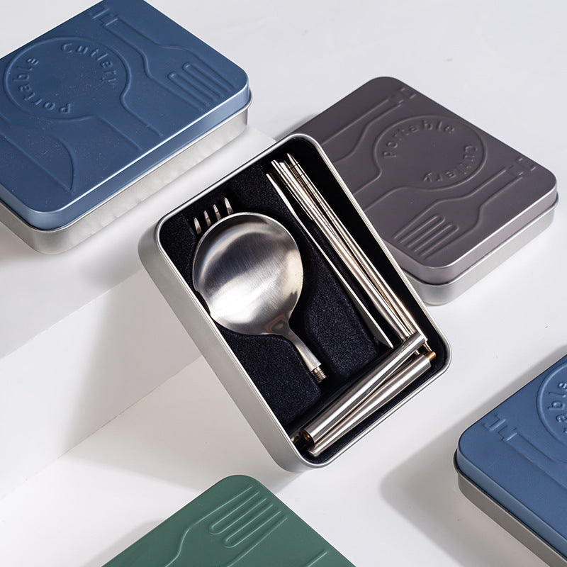 stainless steel portable cutlery set 2080832978182