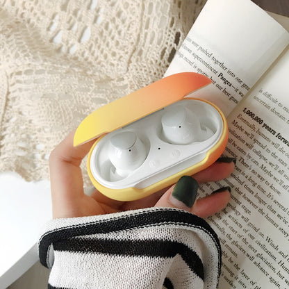 Gradient Rainbow Hard Shell Solid Color Earphone Protective Case - 图片 13
