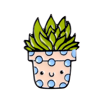 Creative all-match cactus alloy drip brooch 2082605324114