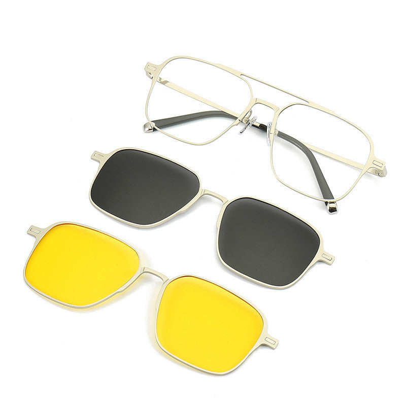 Uv Protection Sunglasses Magnetic Suction Set Mirror Myopia Frame Polarized 208619ce 499f 4dde bd1f 215436204a9b