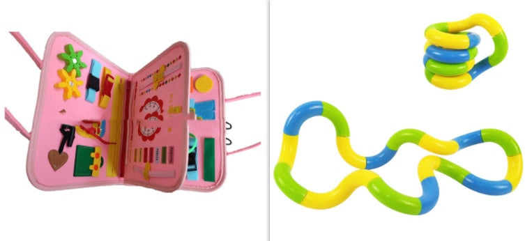 New Busy Book Children's Busy Board Dressing And Buttoning Learning Baby Early Education Preschool Sensory Learning Toy 20886