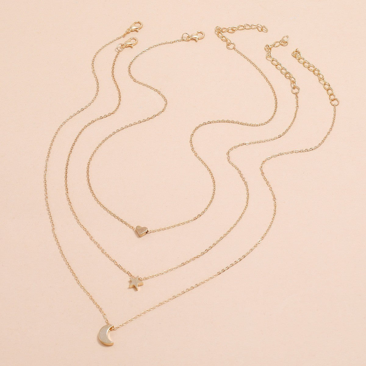 Shang Multi-layer Star Moon Love Pendant Necklace 2089cee0 77c6 46ba 9f01 424fa6ec49aa