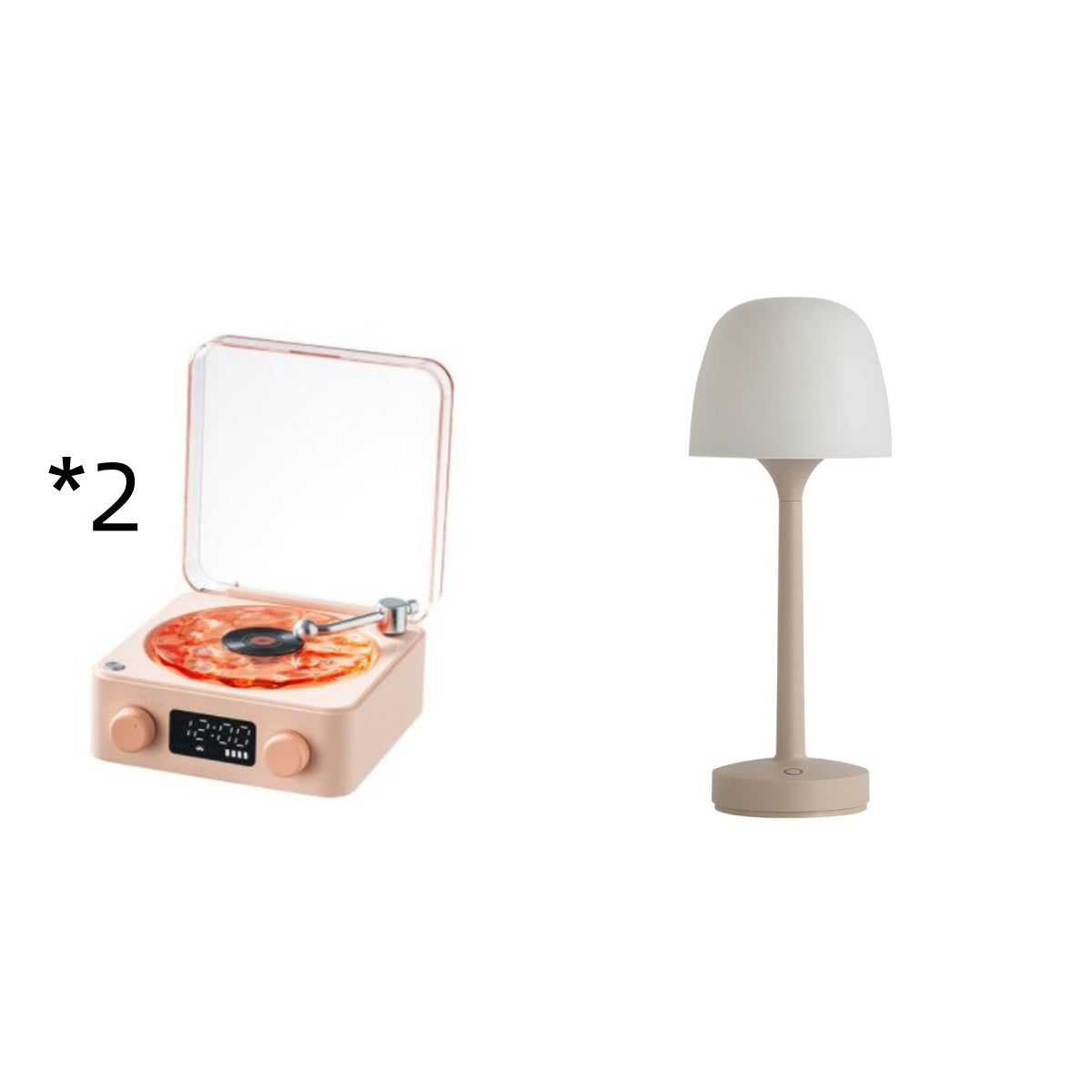 Retro Turntable Speaker Wireless Bluetooth-compatible 5.0 Vinyl Record Player Stereo Sound With White Noise RGB Projection La