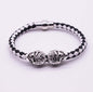 Explosion bracelet Punk style popular vintage braided skull bracelet 2097925340968