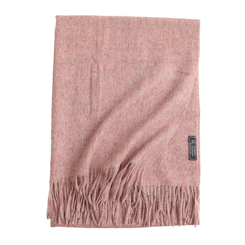 New Solid Color Wool Long Beard Warm Tassel Scarf Thick 20ad5749 0e2c 4883 95e4 20316d99dfb1