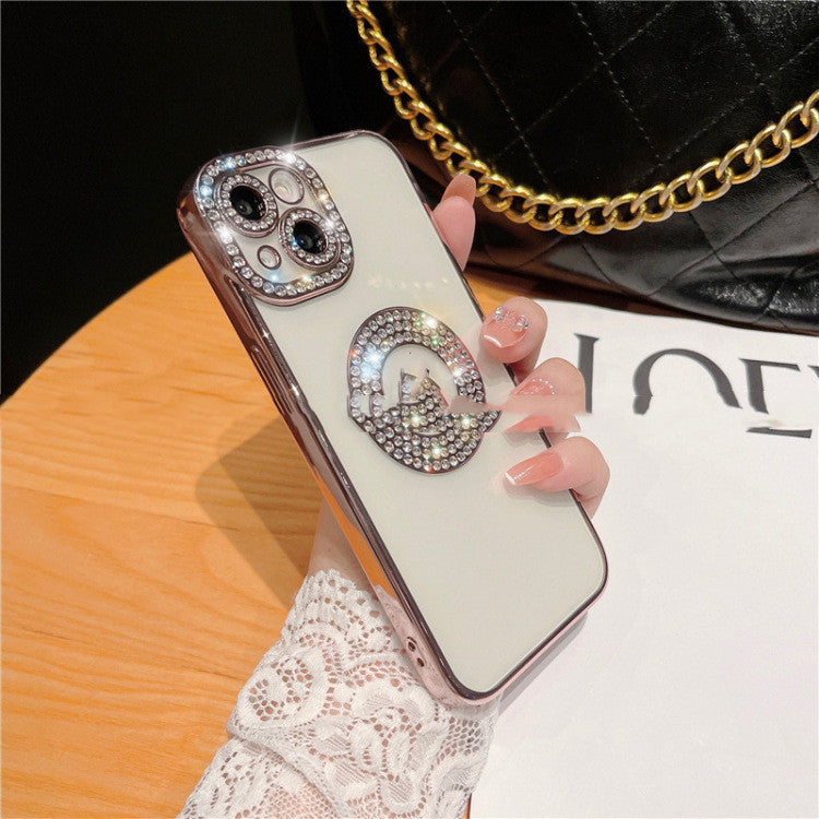 Diamond Ring Phone Case Diamond Electroplating Soft 20bed250 cda2 4742 873b 4730dc8c6766