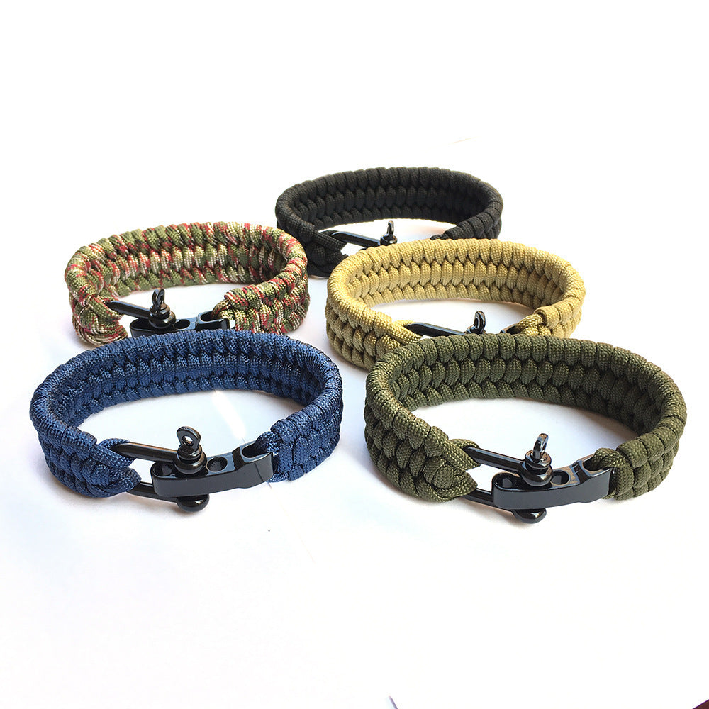 Outdoor Mountaineering Camping Emergency Seven-core Parachute Cord Woven Bracelet 20c16f98 2312 403e ae19 f709a4c6250a