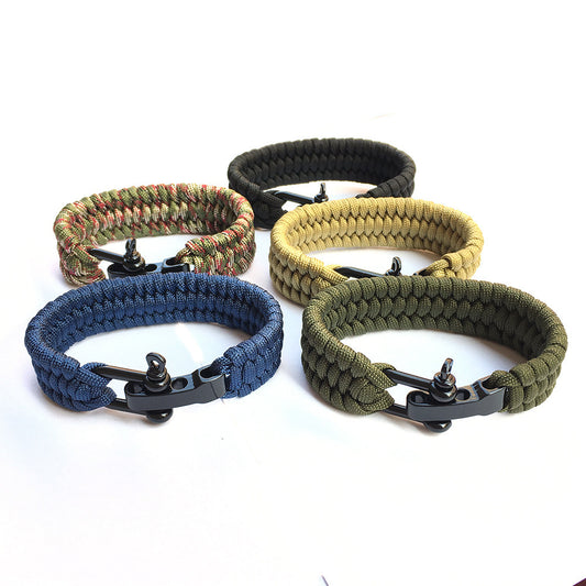 Outdoor Mountaineering Camping Emergency Seven-core Parachute Cord Woven Bracelet 20c16f98 2312 403e ae19 f709a4c6250a