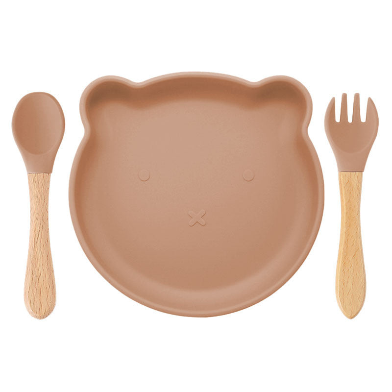 Food Supplement Tableware Set Silicone Spork Baby Products Bear Silicone Tableware 20c29afa cb7d 49e3 9c8d 848bc073a8f5