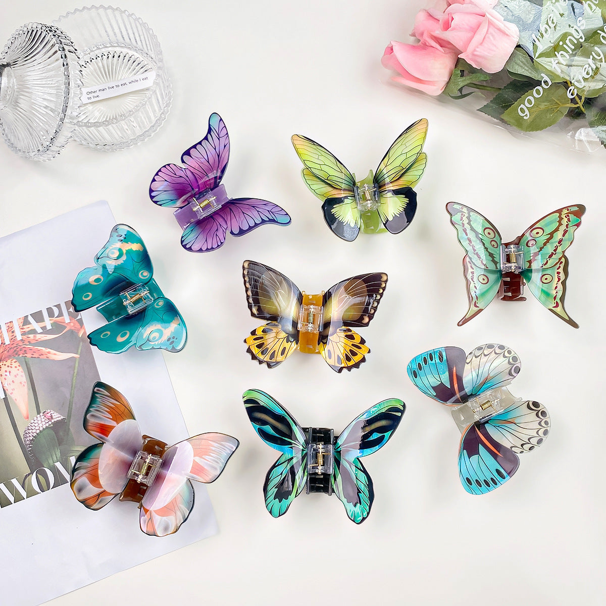 Female High-end Simulation Butterfly Grab Clip 20d89ef8 aa2f 4e03 9057 a105b5e52ebf
