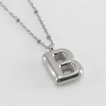 Women's Fashion Bubble Letter Pendant Letter Necklace 20e1197b d7bd 4280 878c 08ebc08b2578