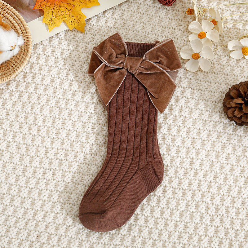 Children's Christmas New Year Lint Bowknot Baby's Socks 20e493c2 e589 49e3 8f1e d6706a85b8c2