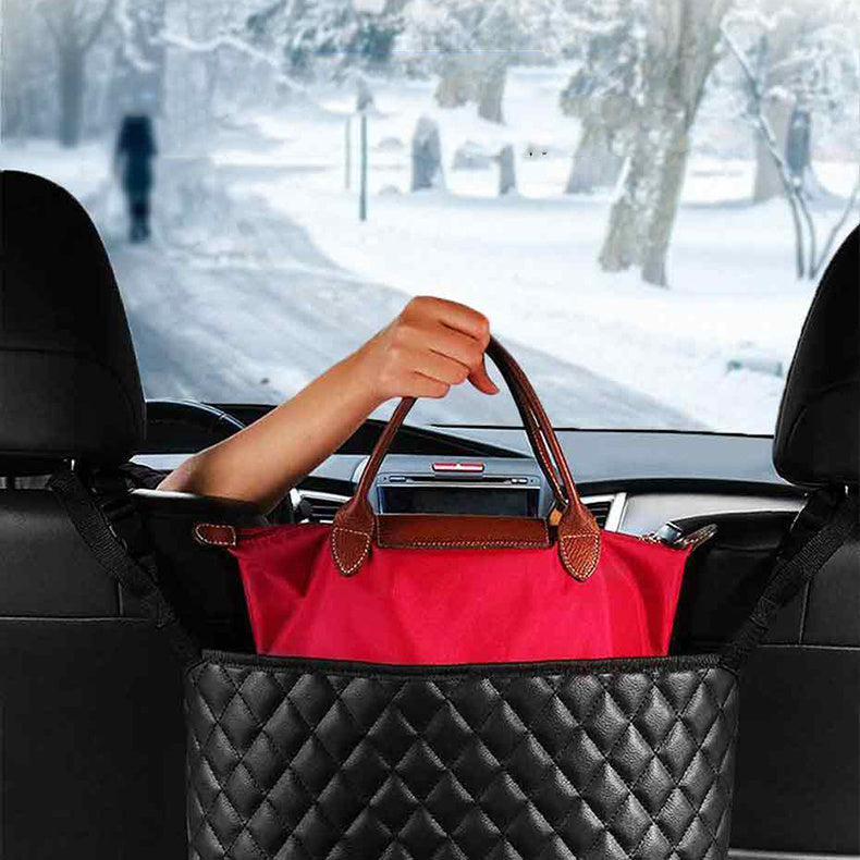 Car Storage Bag Handbag Holder Car Seat Storage Organizer Handbag Holder Auto Interior Stowing Tidying Car Middle Organizer 2