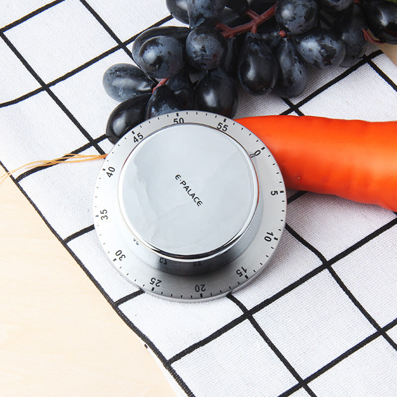Kitchen Stainless Steel Mechanical Timer Alarm Clock Reminder 2101189417766