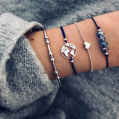 Bohemian Bracelets & Bangles Set Vintage Bead Boho Charm Bracelet For Women Jewelry Accessories Pulseras Mujer Bijoux Femme 2