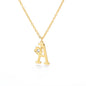 Rose English Alphabet Pendant Necklace 2111f2dc fa93 4c44 b014 d06001f1265c