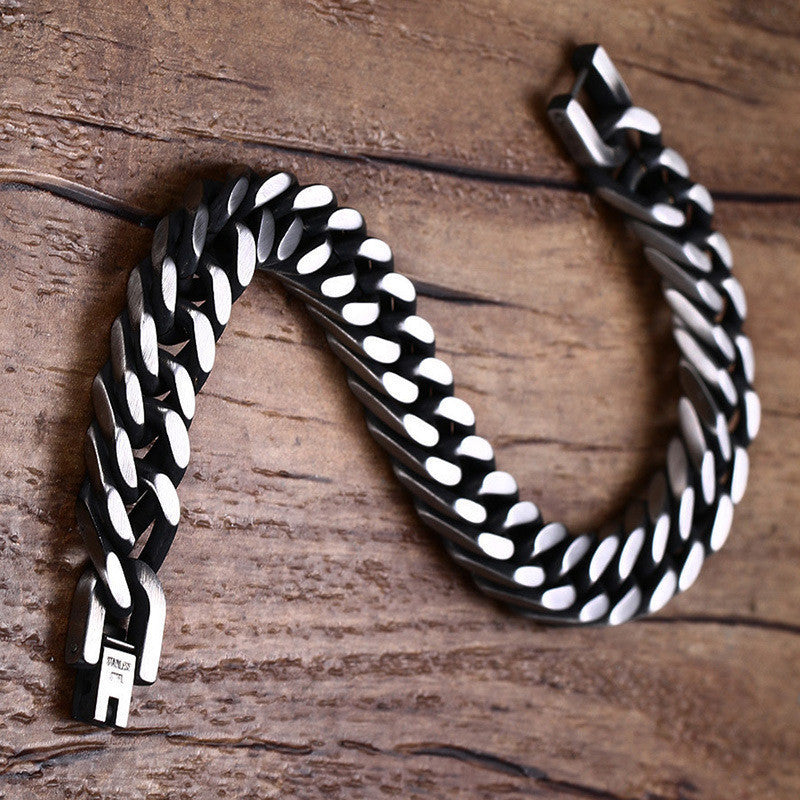 Double buckle four-sided men's bracelet 2119511693806