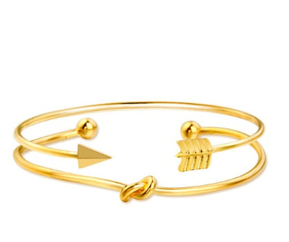 Modyle   Gold Color Crystal Wedding Bracelets Set CZ Stone Heart Bracelets Bangles For Woman 212168154691369