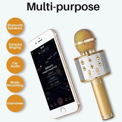 Wireless Microphone Portable Bluetooth Mini Home Ktv For Music Playing Singing Speaker Player 212496413098