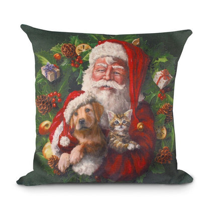 Christmas Hot-selling Home Sofa Office Creative Linen Pillowcase 2127848851665