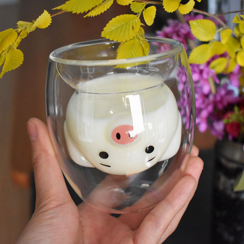 3D Double Layer Lovely Panda Cup Skull Wine Cup - HD Wireless Product #28