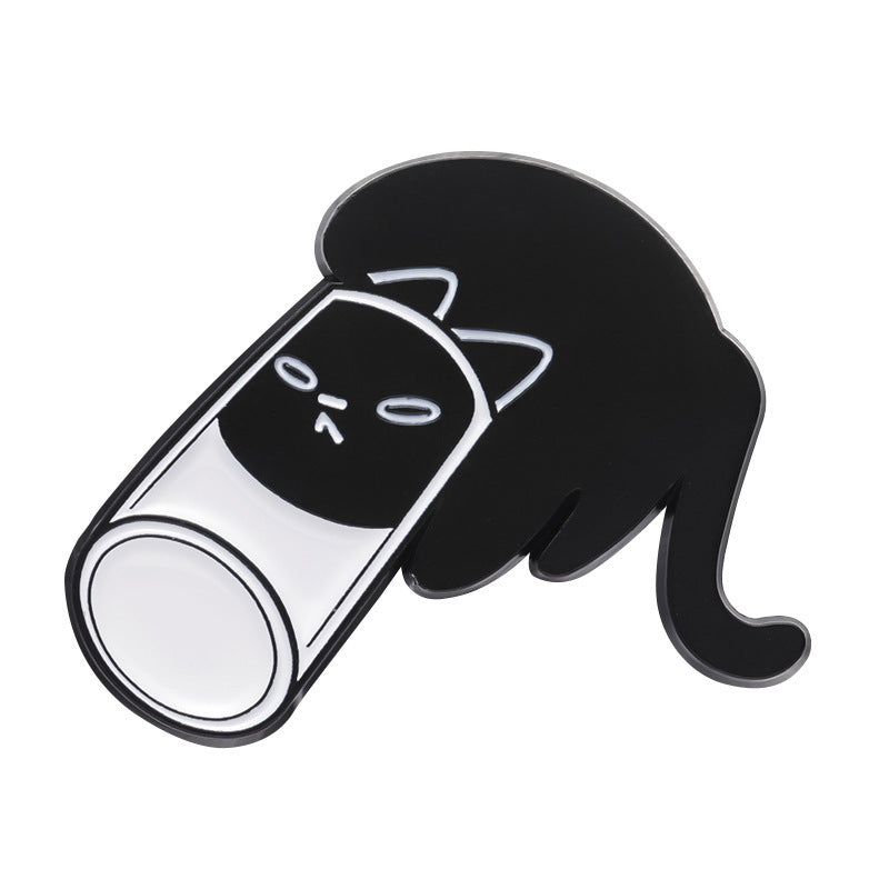 Foreign Trade New Cat-like Cute Animal Brooch Simple Minority All-match Decoration Scarf Buckle 212c0cad 56c7 48f0 8cab 2a510