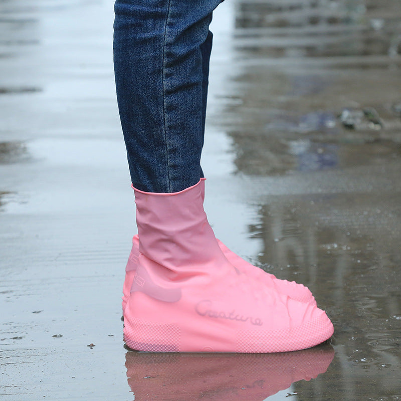 Men and women hiking slip wearable easy to carry silicone rain boots 2133485542084
