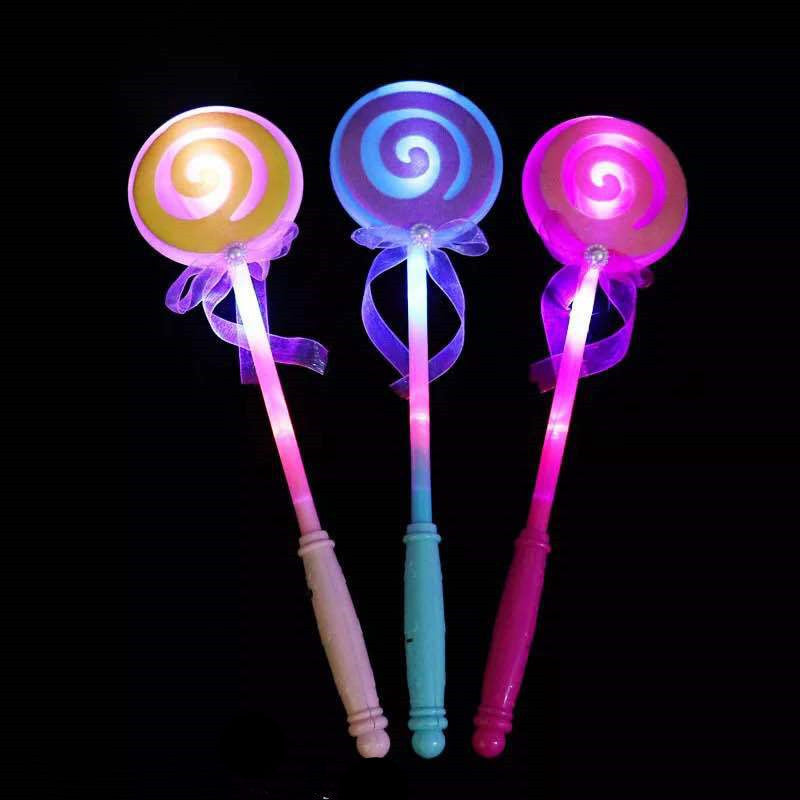 Luminous wand children''s magic wand concert props fluorescent wand floor stand luminous toys pop up fairy wand night light 2