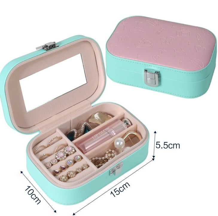 Jewelry Box Travel Cosmetic Storage Box 2136385658185
