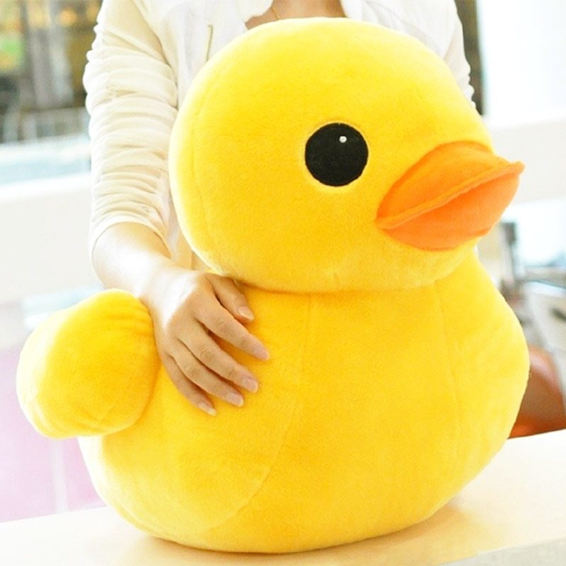 Small yellow duck plush toy 21388643948820