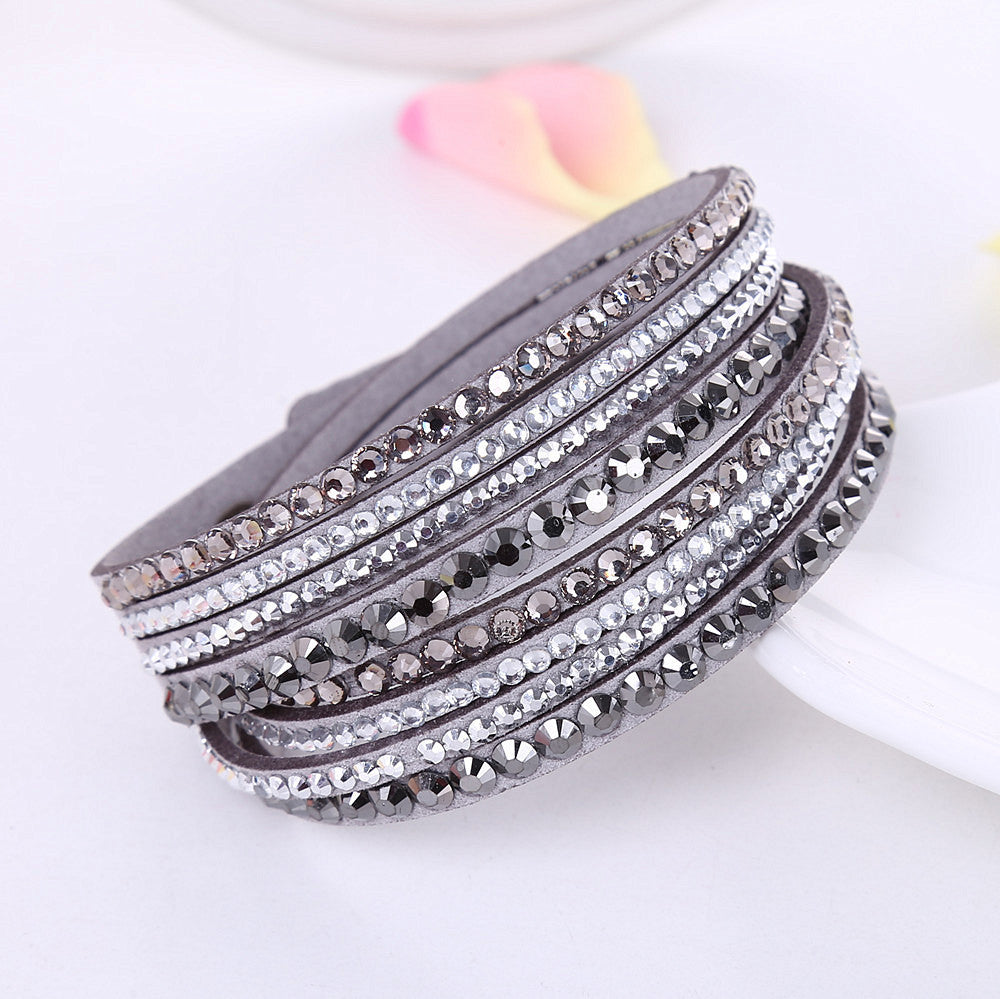 Korean velvet crystal bracelet 2139485098016