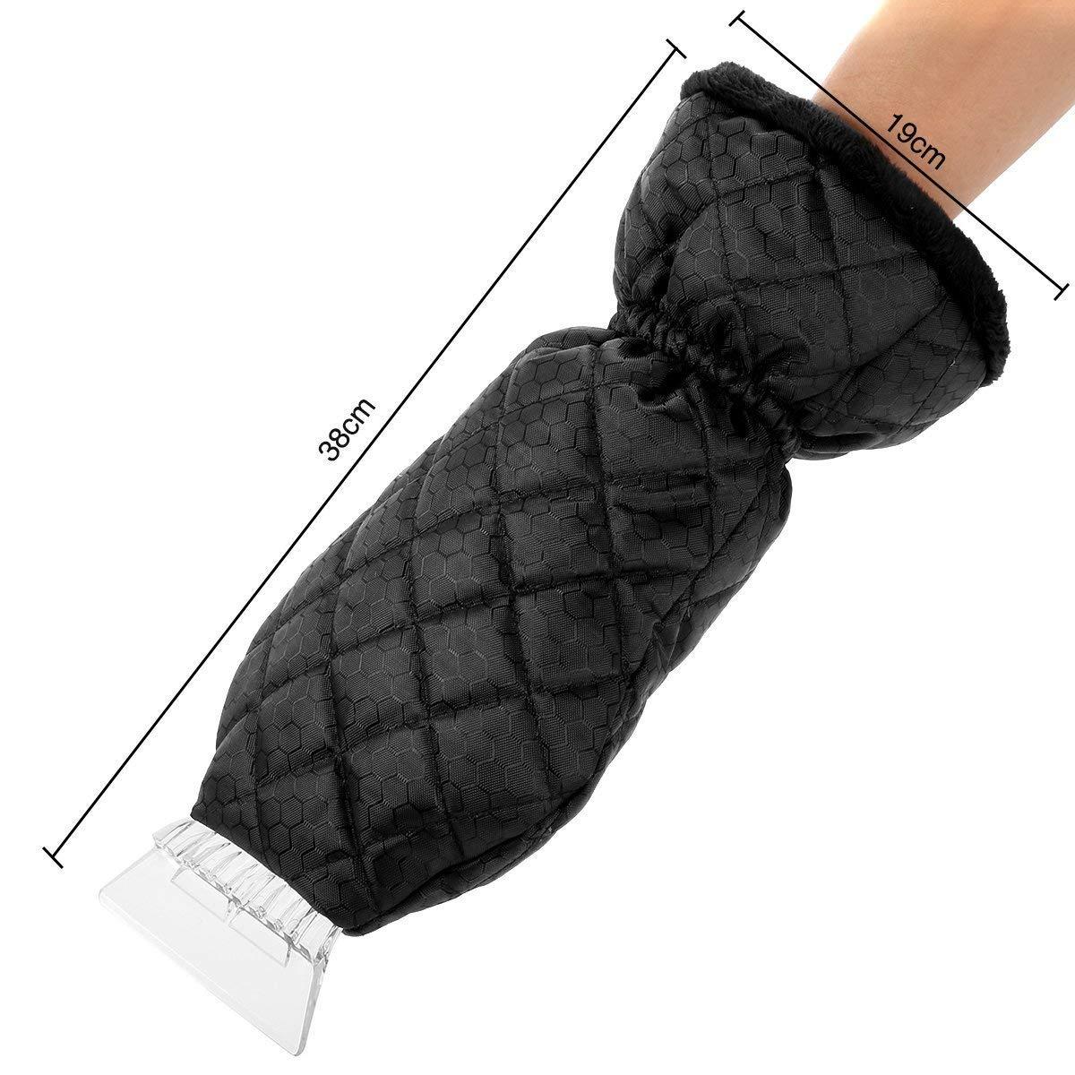Ice scraping gloves and snow shovel for windshield 214254283596