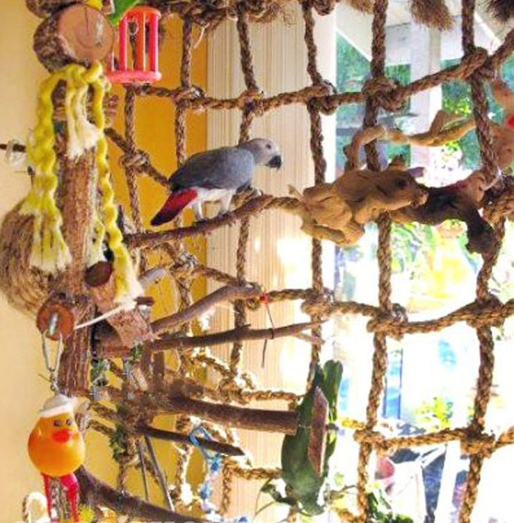 Parrot bird hemp rope climbing net 2146170105308